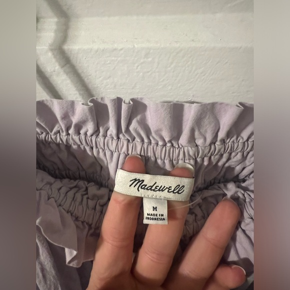 Madewell Poplin A-Line Midi Dress - Picture 2 of 2